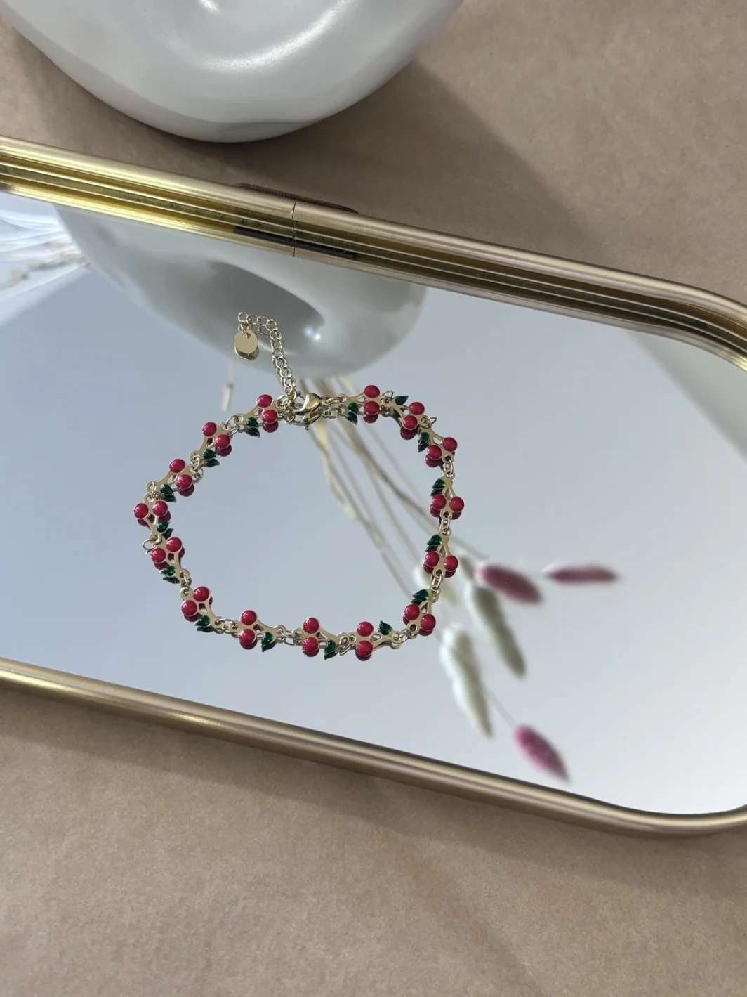 Βραχιόλι Ποδιού Gold Cherries