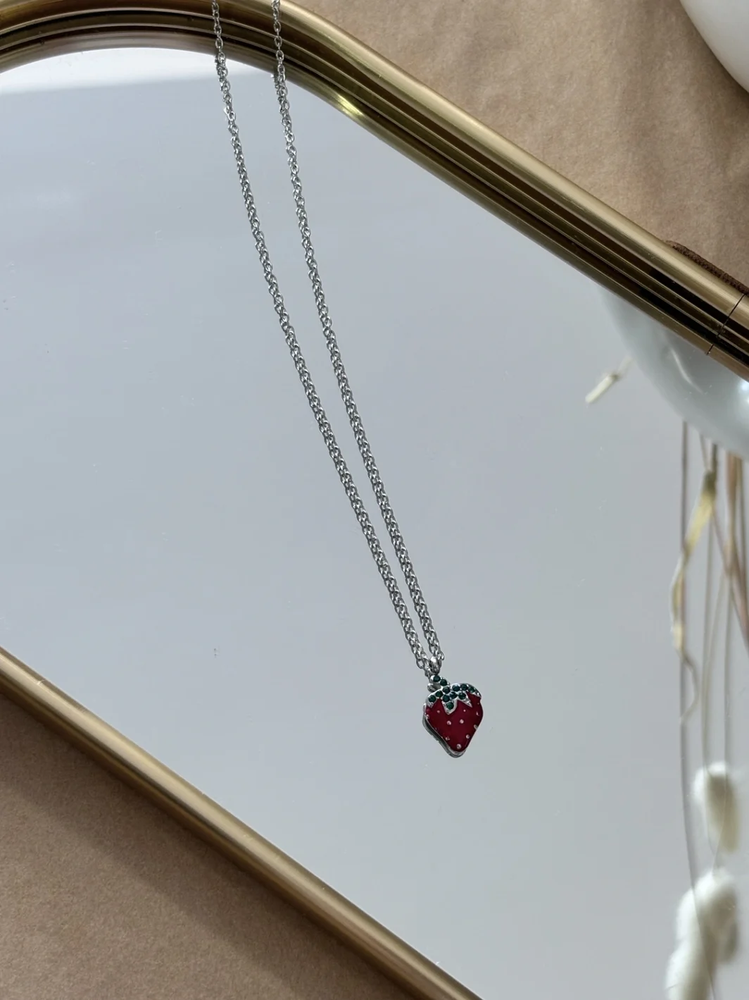 Κολιέ Strawberry Silver