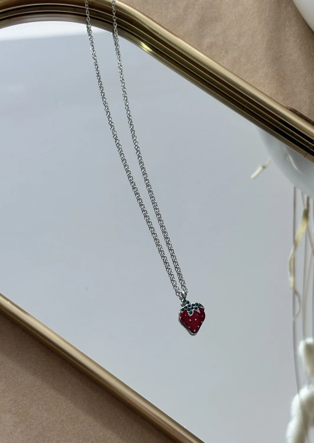 Κολιέ Strawberry Silver