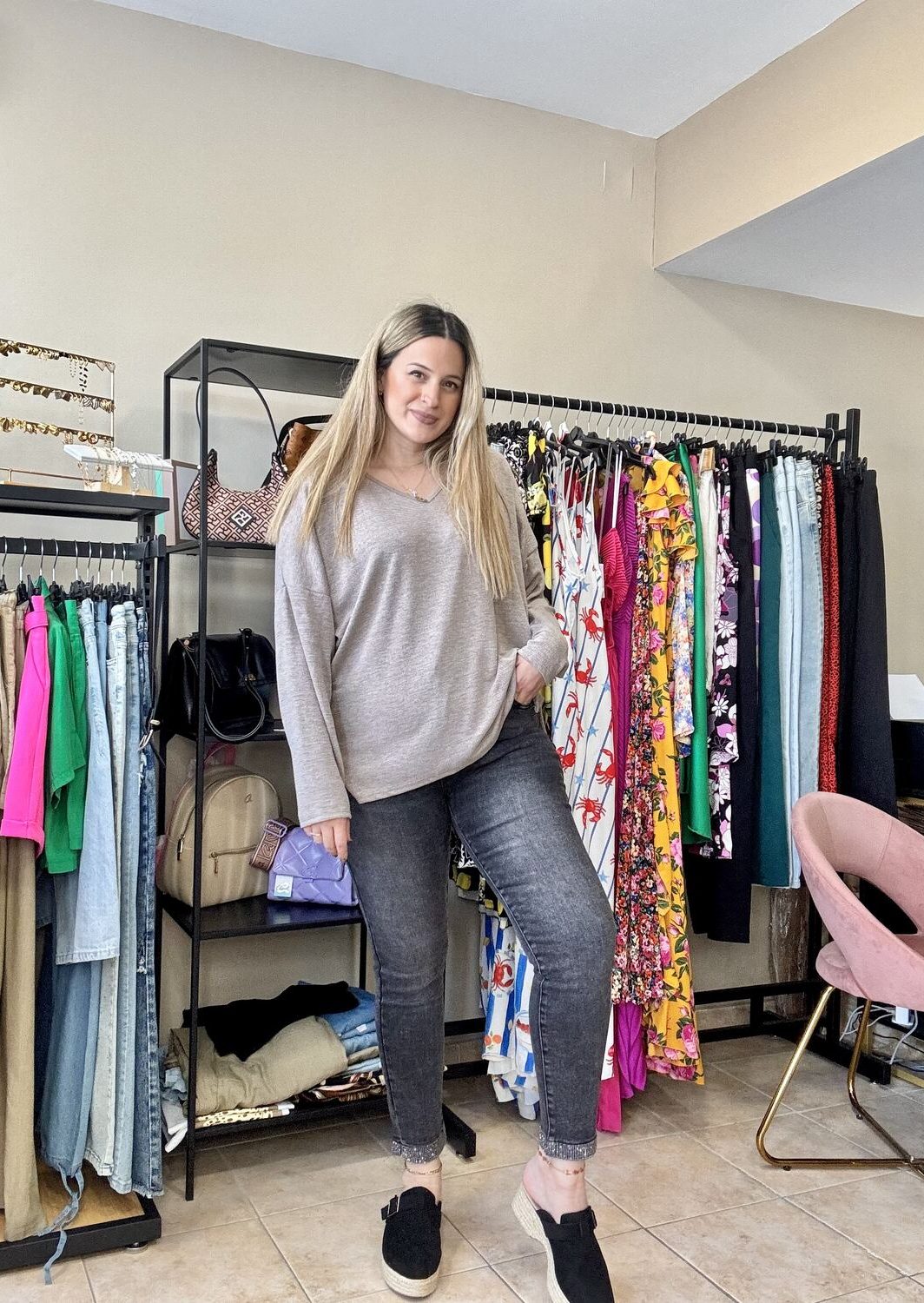 Jean black plus size