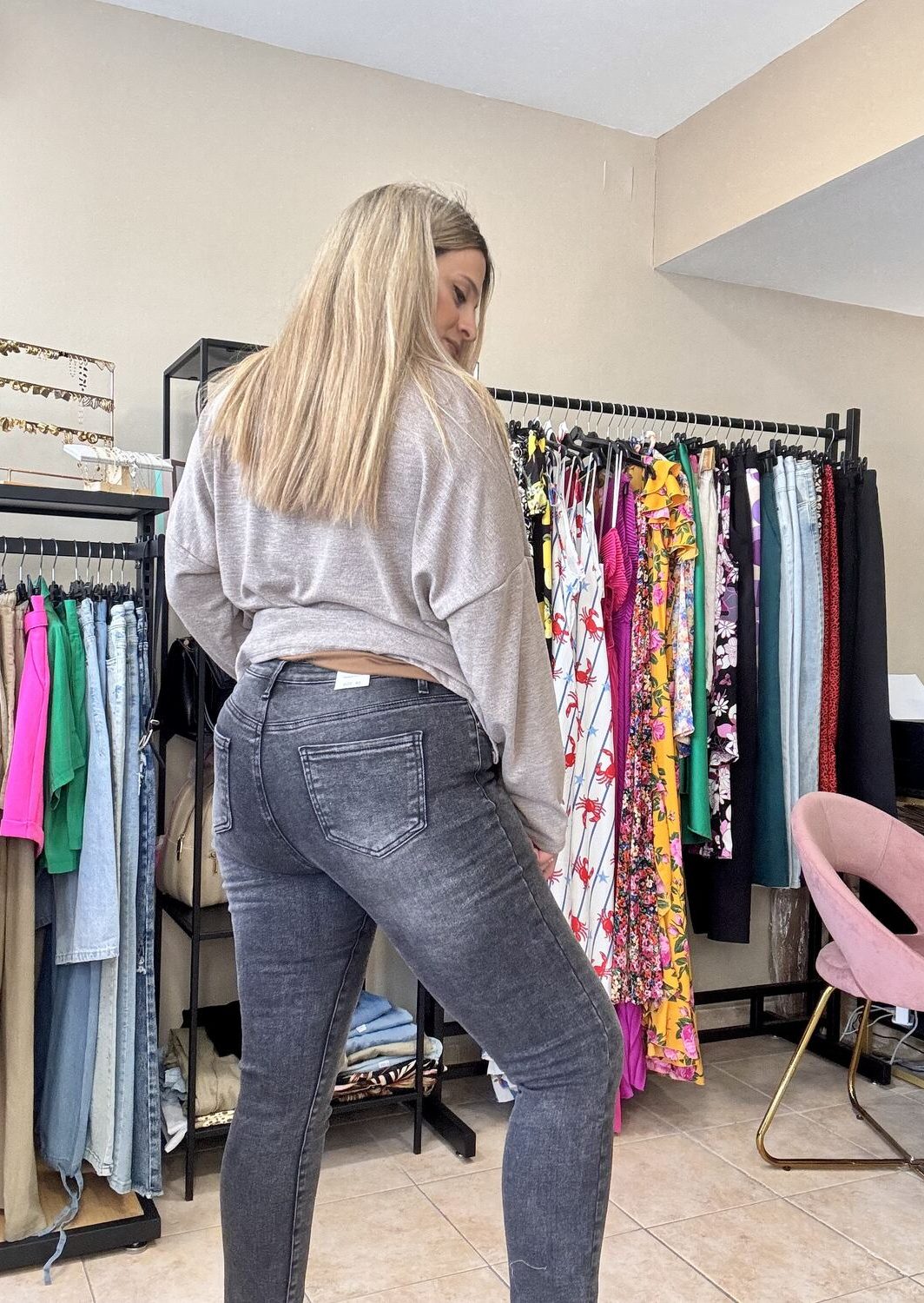 Jean black plus size