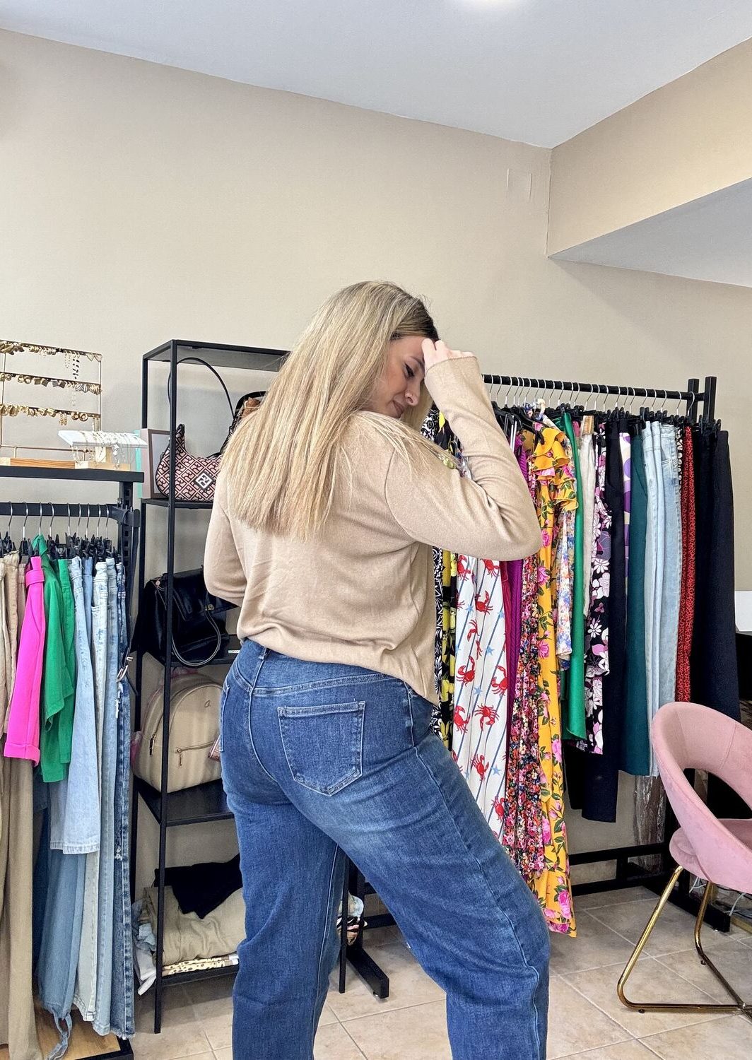 jean plus size blue