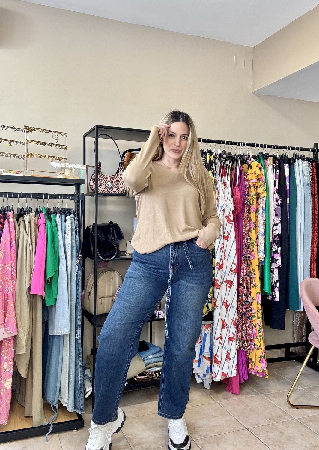 jean plus size blue