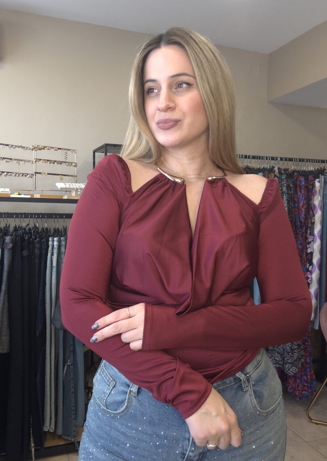top gold neck