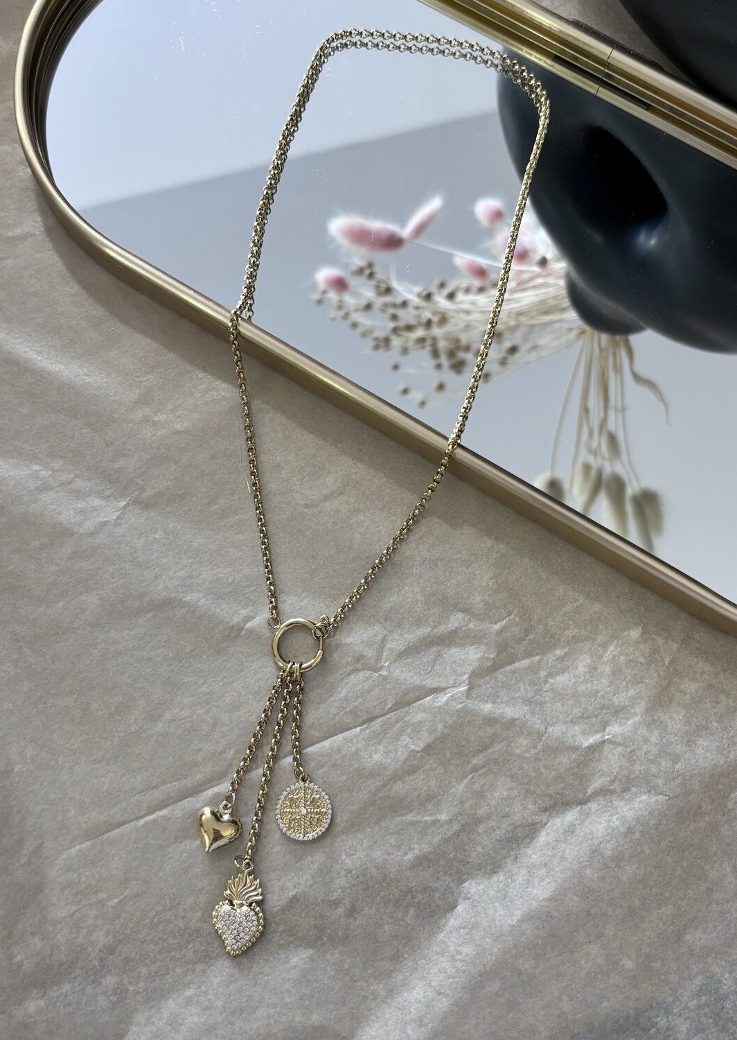 Κολιέ Triple Gold