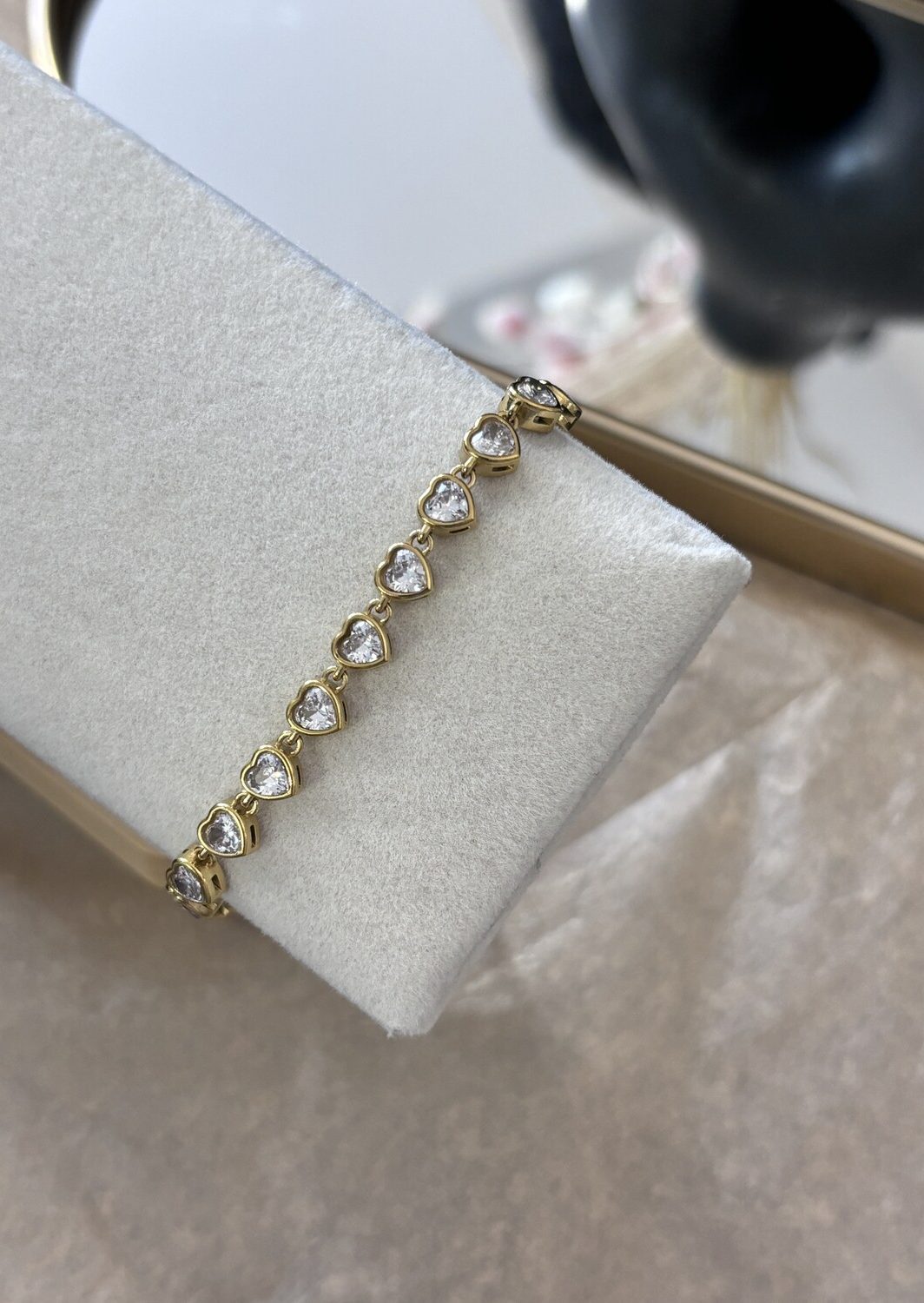 Βραχιόλι Καρδιές Gold