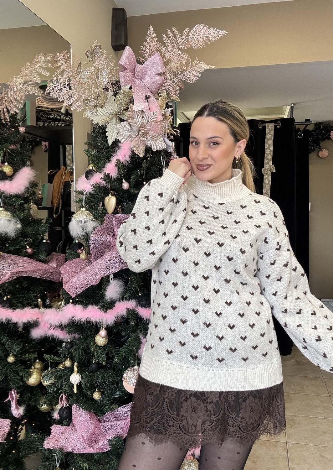 Πουλόβερ Με Καρδιές