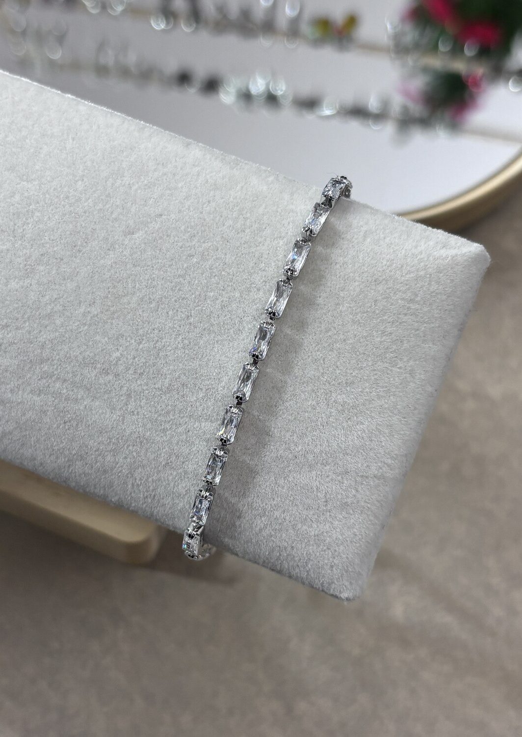 Βραχιόλι Ριβιέρα Λεπτό Silver