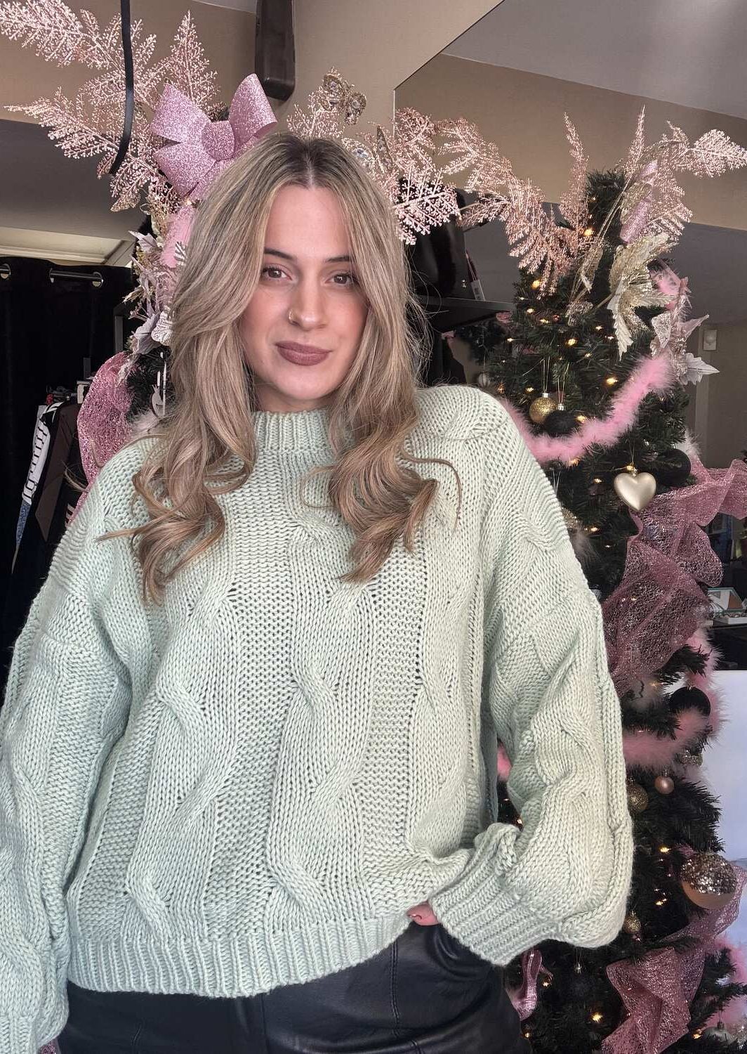 Πουλόβερ Χρώμα Φυστικί