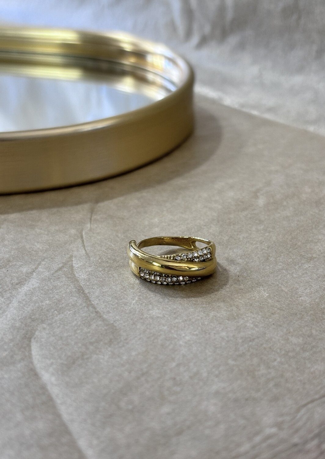 Δαχτυλίδι Διαμαντάκια Gold