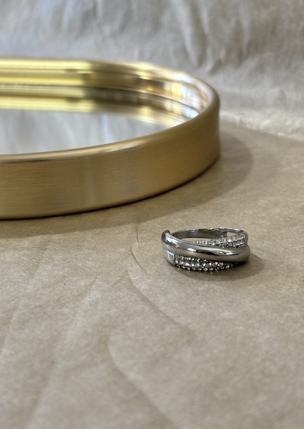 Δαχτυλίδι Διαμαντάκια Silver