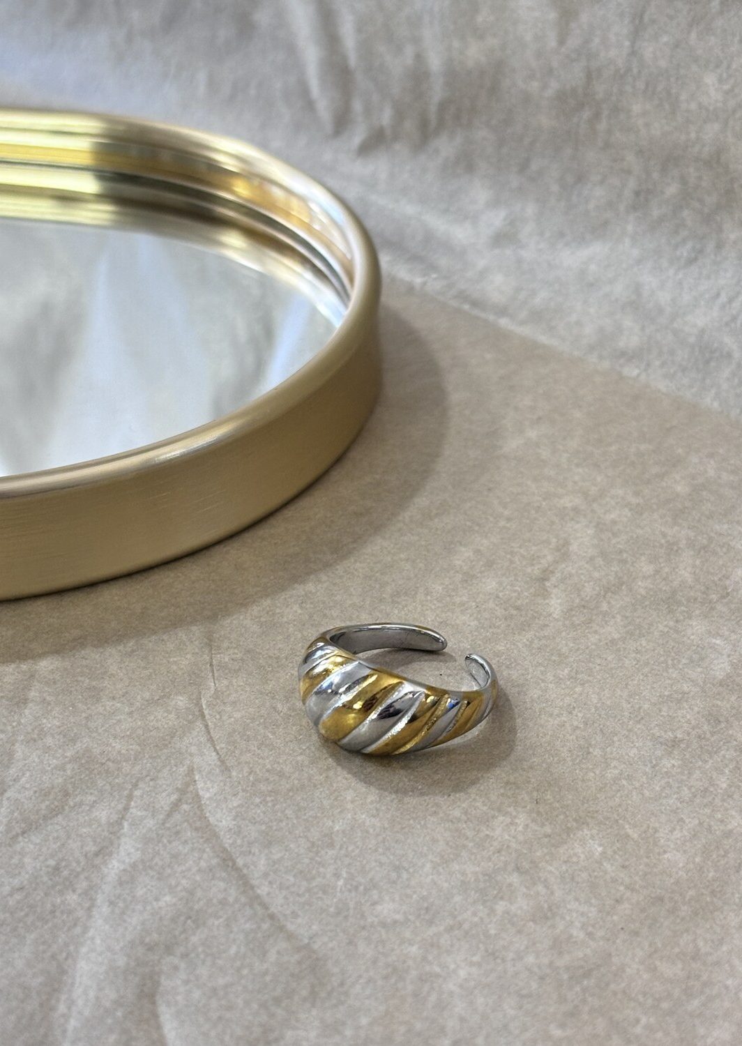 Δαχτυλίδι Vintage 2 Gold Silver