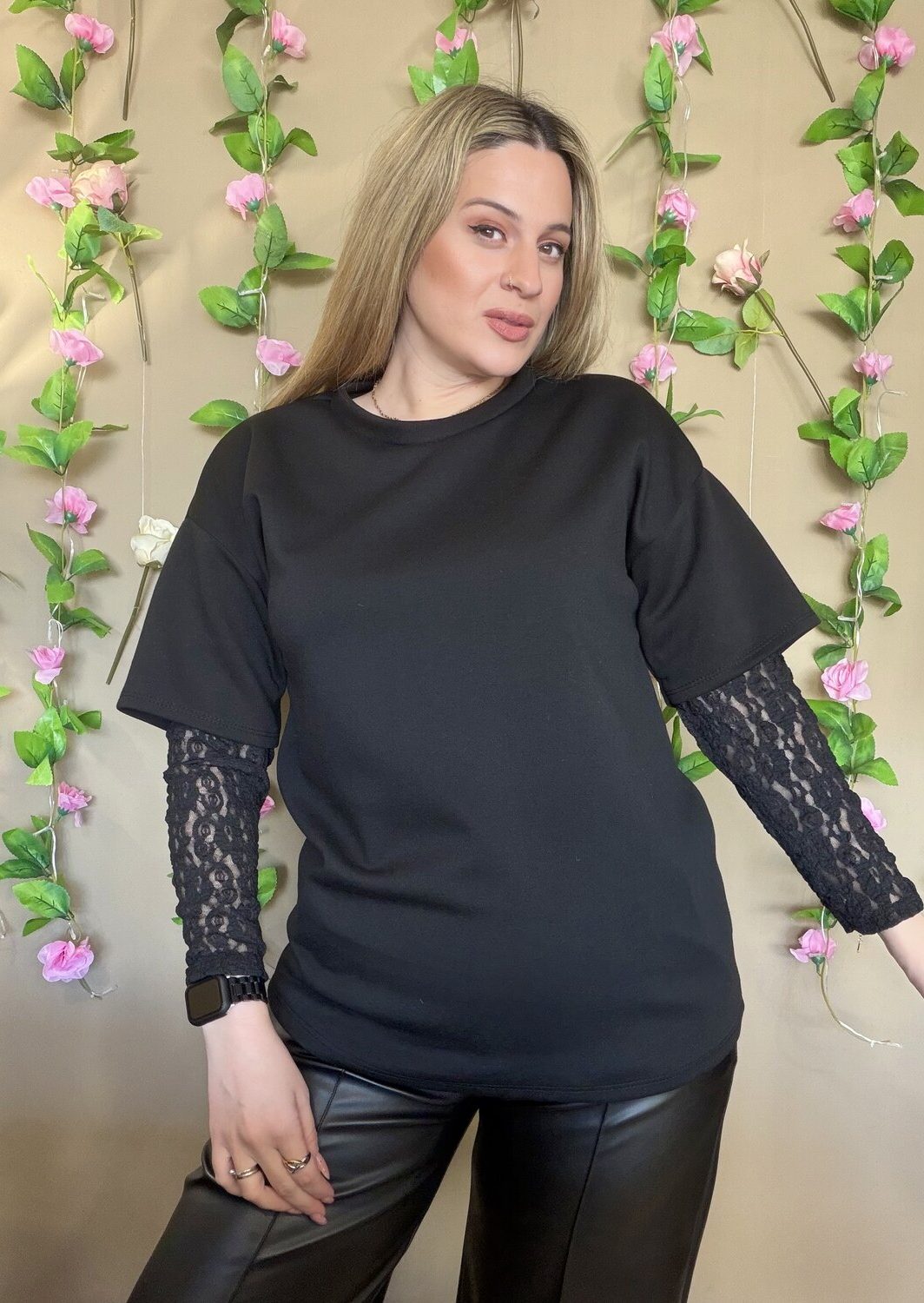 Φούτερ Λεπτό Με Δαντέλα