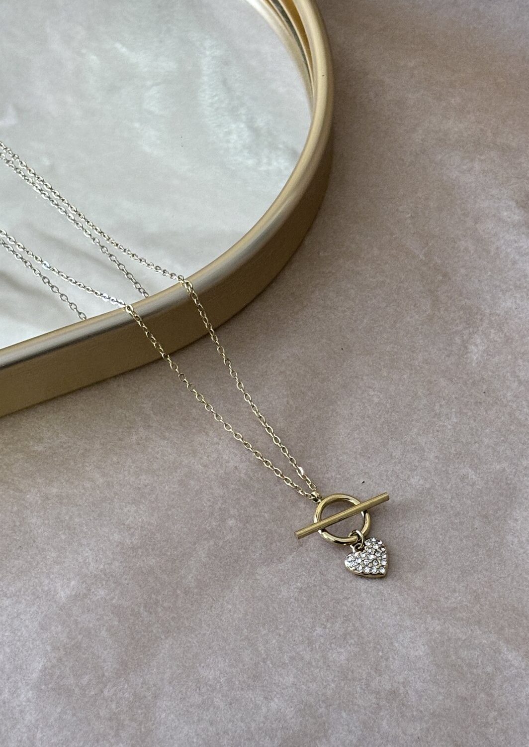 Κολιέ Omega Heart Gold