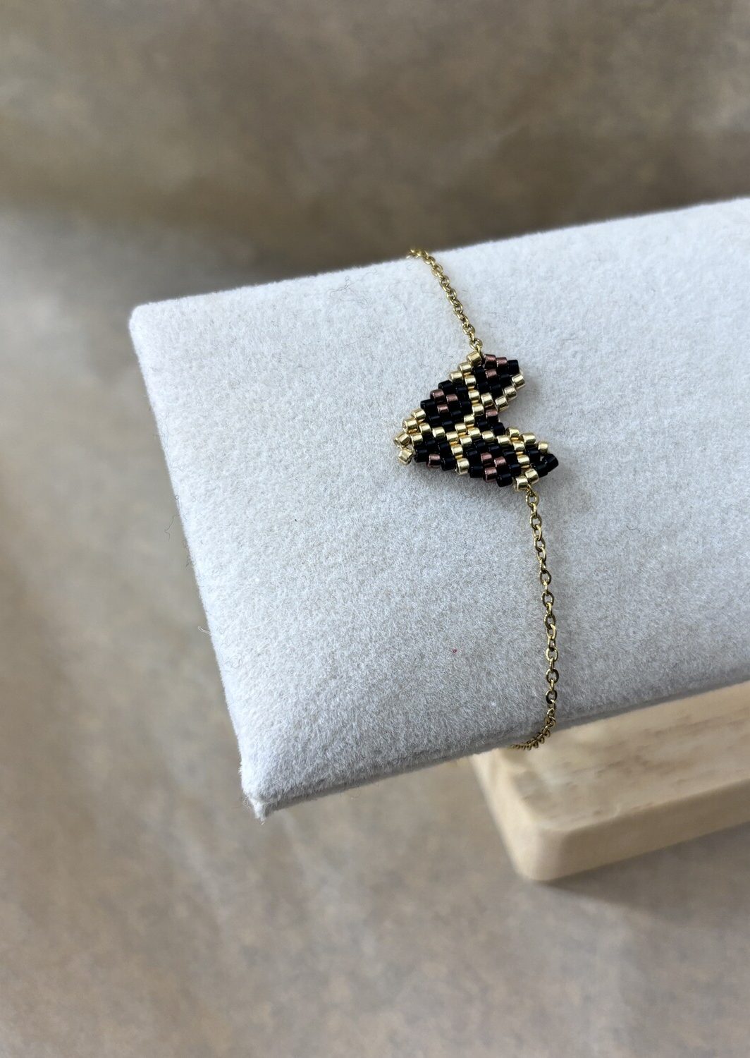 Βραχιόλι Λεοπάρ Πλεκτή Καρδιά