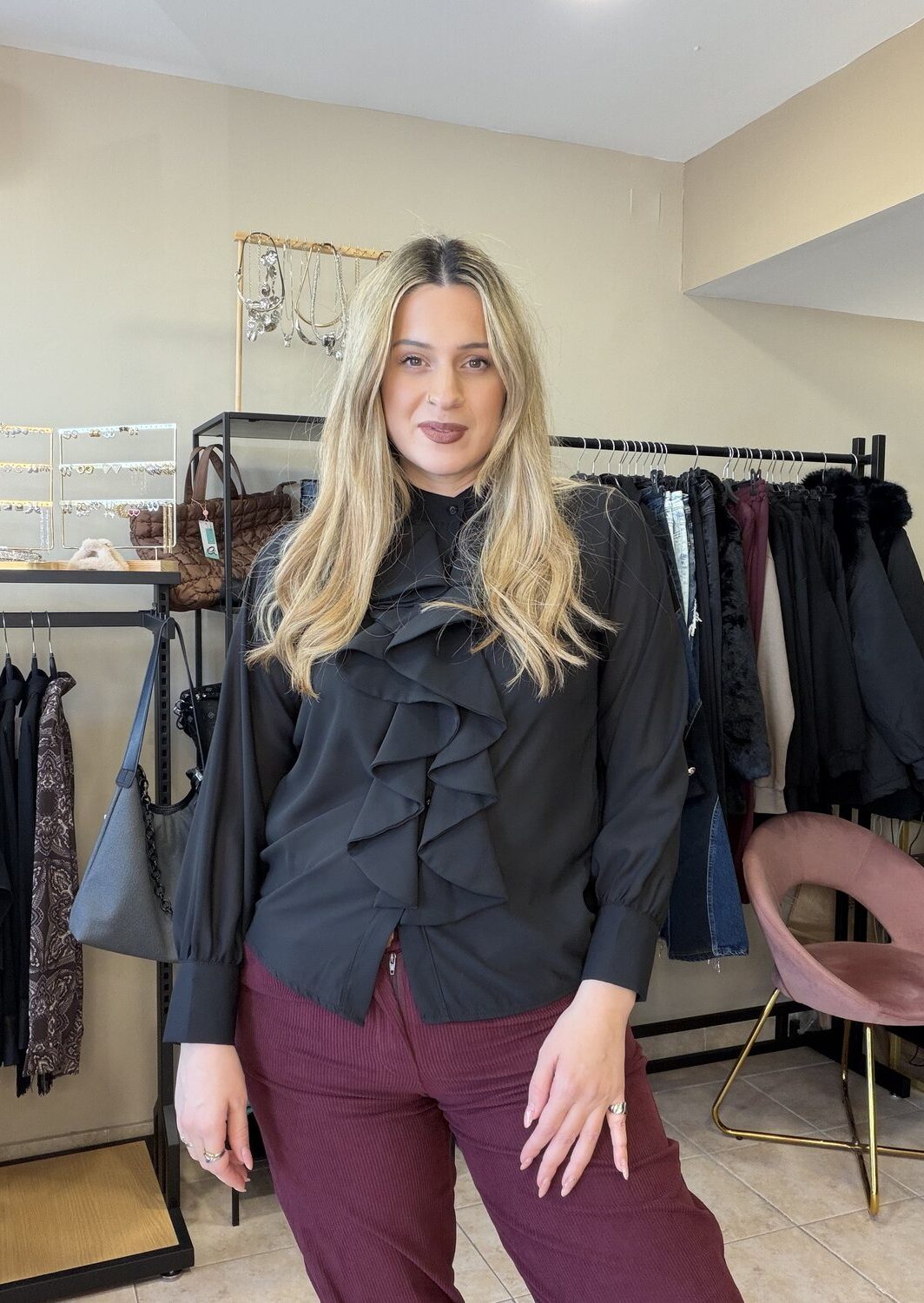 Πουκάμισο με φραμπαλά μπροστά