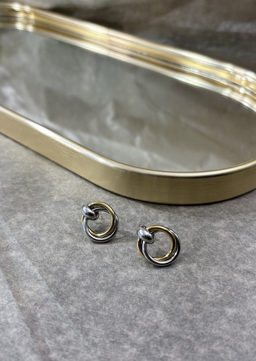 Σκουλαρίκια Bond Silver n Gold