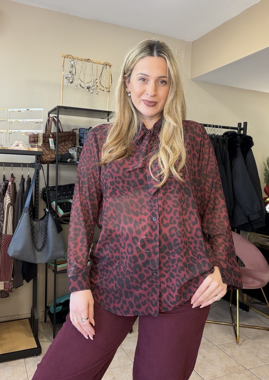 Πουκάμισο λεοπάρ μπορτνώ